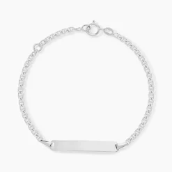 Bracelet Identité Fanelia Or Blanc