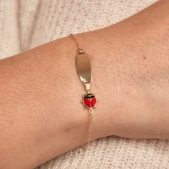 Bracelet Identité Gaspardine Maille Forçat Or Jaune