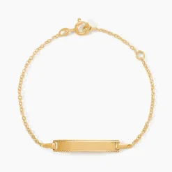 Bracelet Identité Gaspardine Maille Forçat Or Jaune