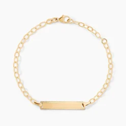 Bracelet Identité Gaspardine Maille Forçat Or Jaune