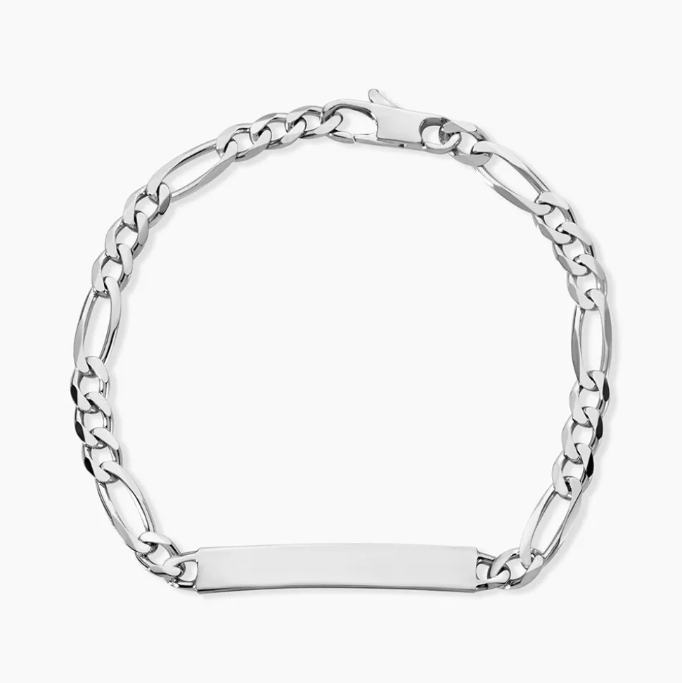 Bracelet Identité Vivian Argent Blanc