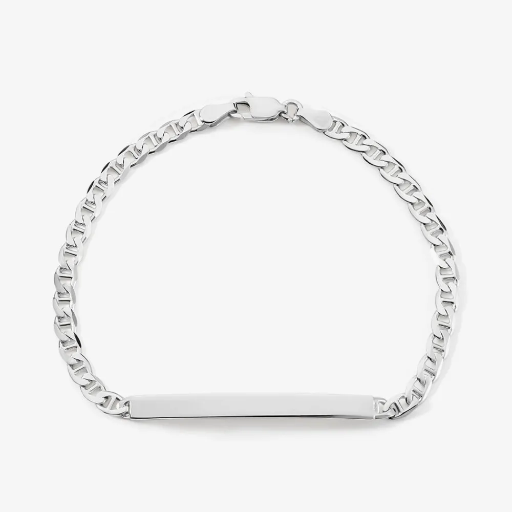 Bracelet Identité Zak Argent Blanc|Marc Orian Discount