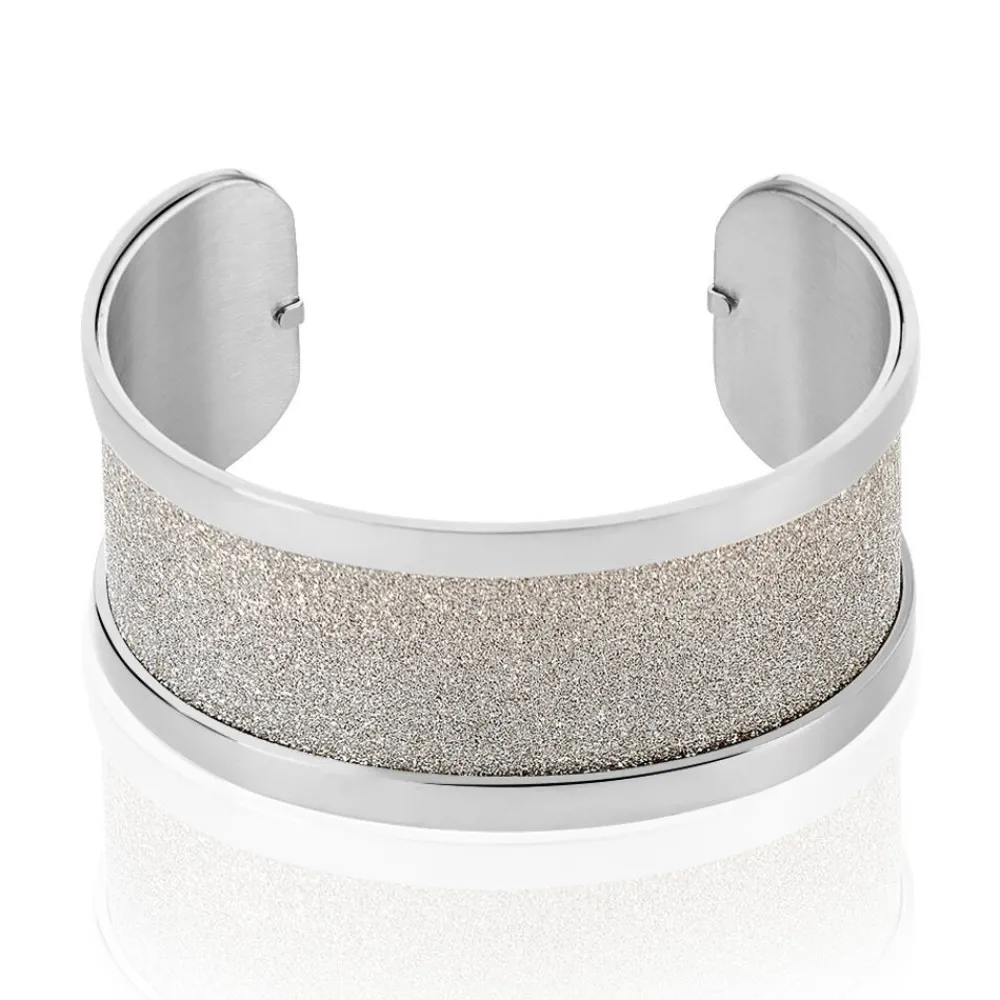 Bracelet Jonc Acier Blanc|IMAGINE Discount