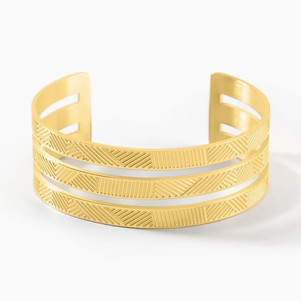 Bracelet Jonc Acier Dore Sirine|Marc Orian Hot