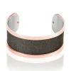 Bracelet Jonc Acier Rose