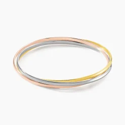 Bracelet Jonc Annie-france Plaqué Or Tricolore|Marc Orian Outlet