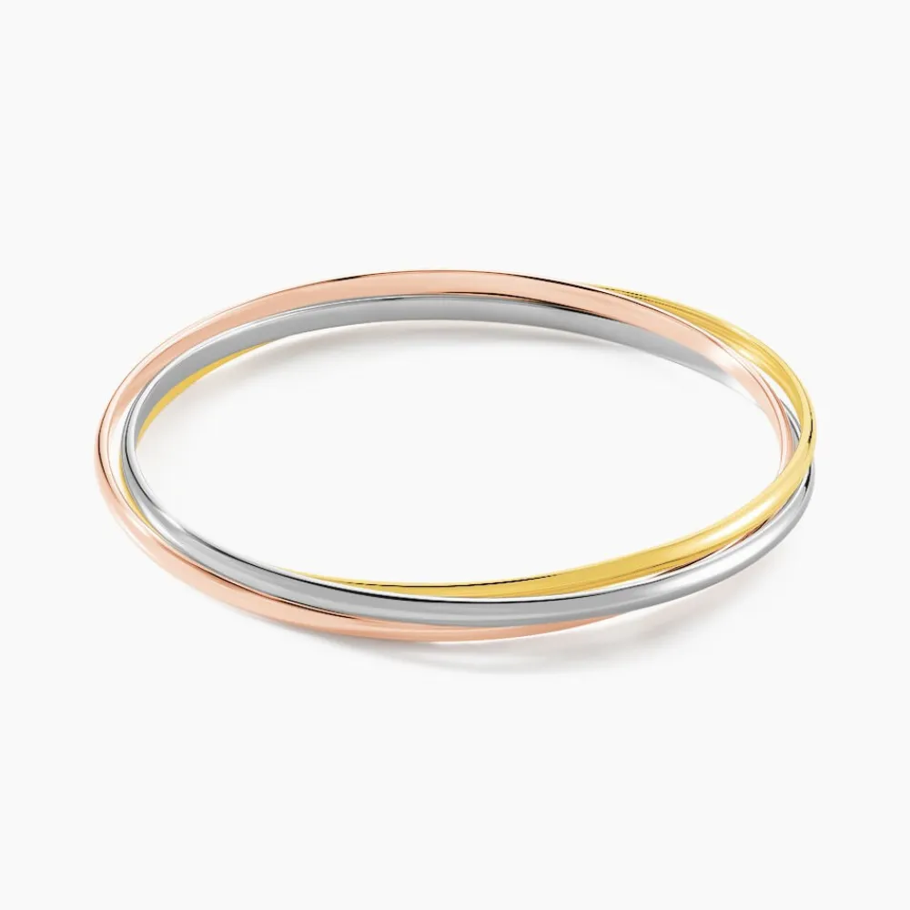 Bracelet Jonc Annie-france Plaqué Or Tricolore|Marc Orian Outlet