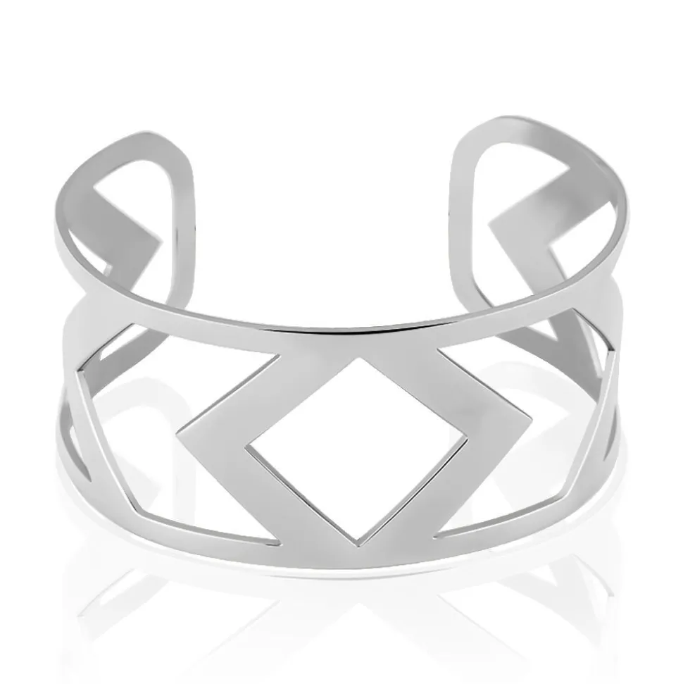 Bracelet Jonc Deanna Acier Blanc
