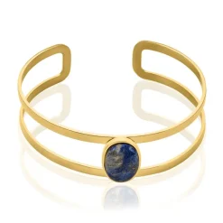 Bracelet Jonc Eline Acier Jaune Pierre De Synthese|IMAGINE New