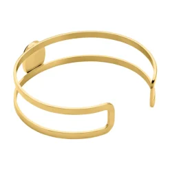 Bracelet Jonc Eline Acier Jaune Pierre De Synthese|IMAGINE New