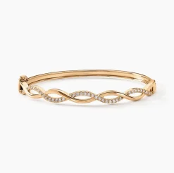 Bracelet Jonc Imae Plaqué Or Jaune Oxyde De Zirconium|Marc Orian Outlet