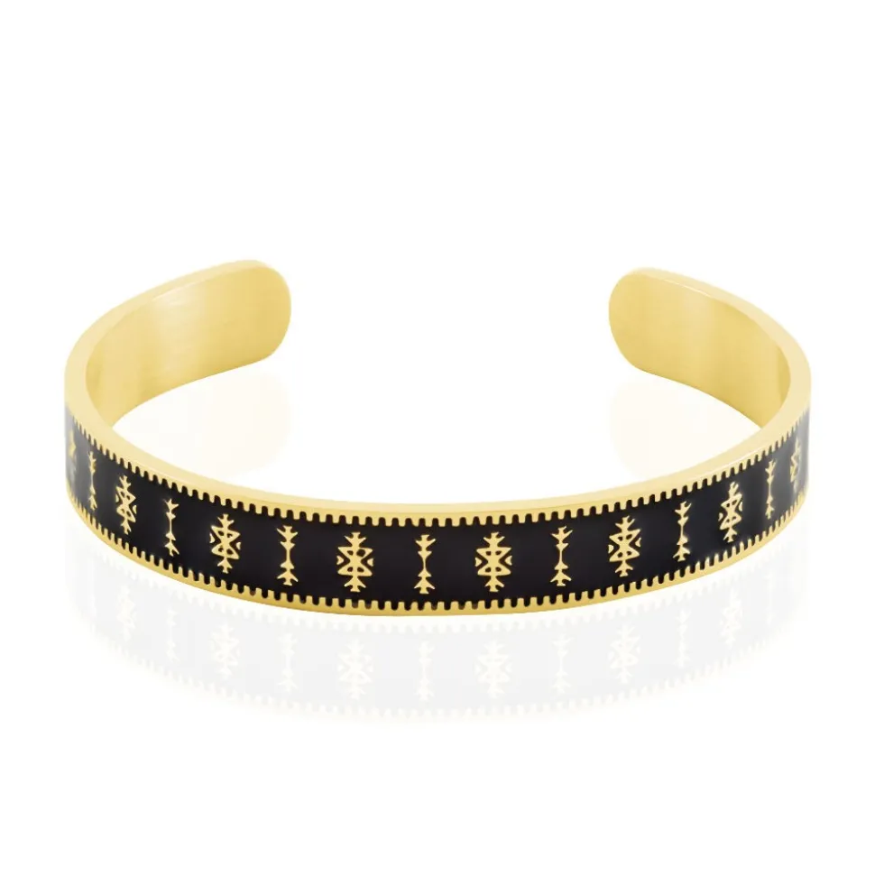 Bracelet Jonc Imagine Murielle Acier Jaune