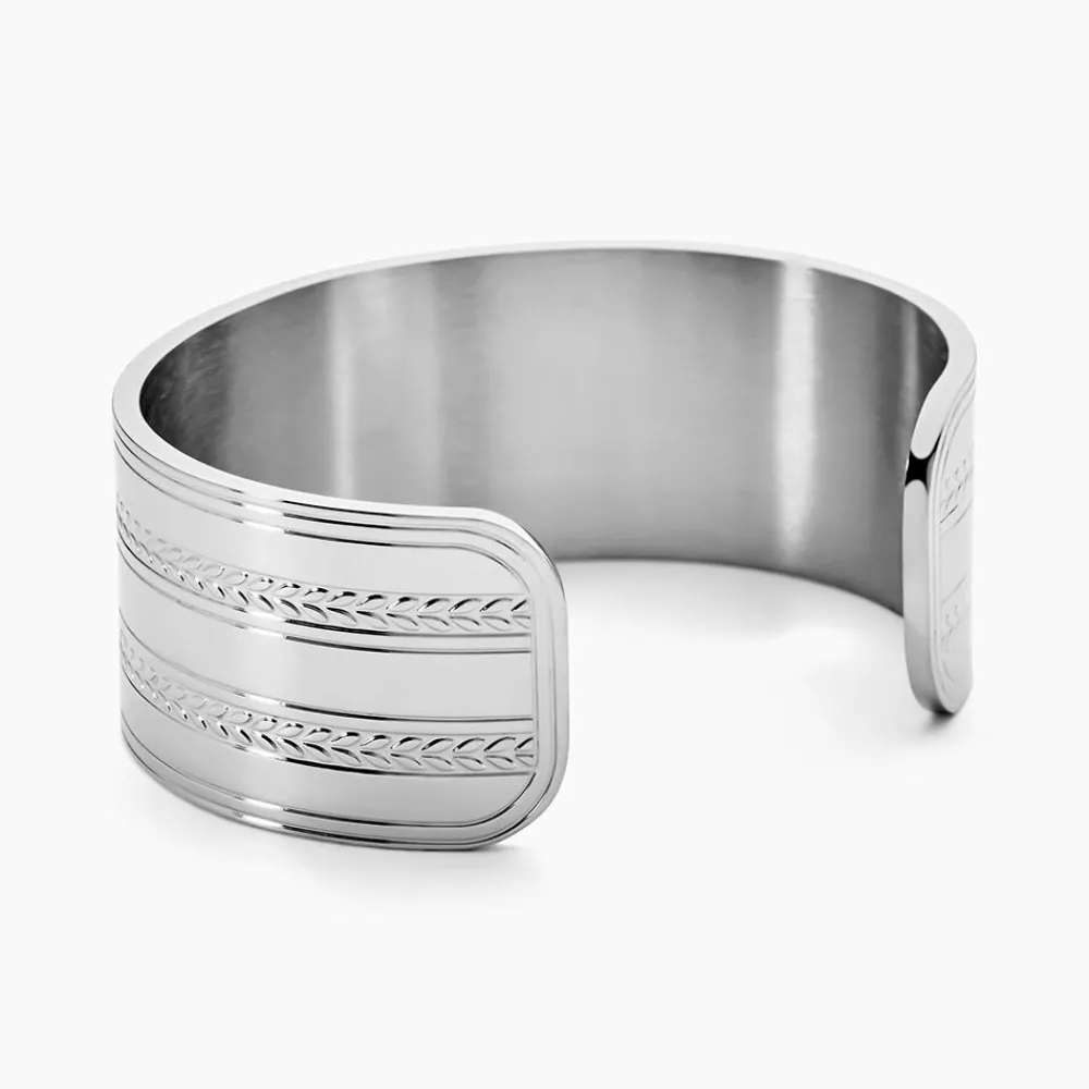 Bracelet Jonc Segolene Acier Blanc Pierre De Synthese|IMAGINE New