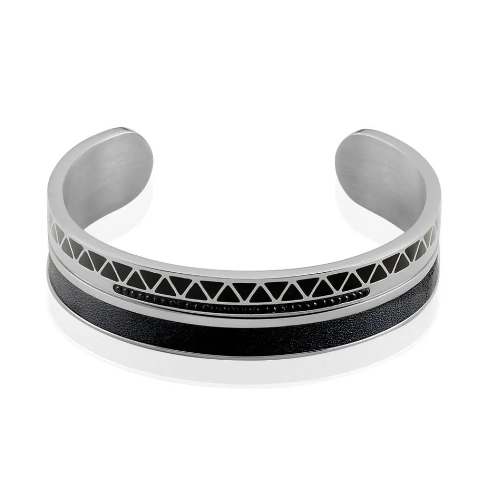Bracelet Jonc Victoriano Acier Blanc Strass|IMAGINE Sale