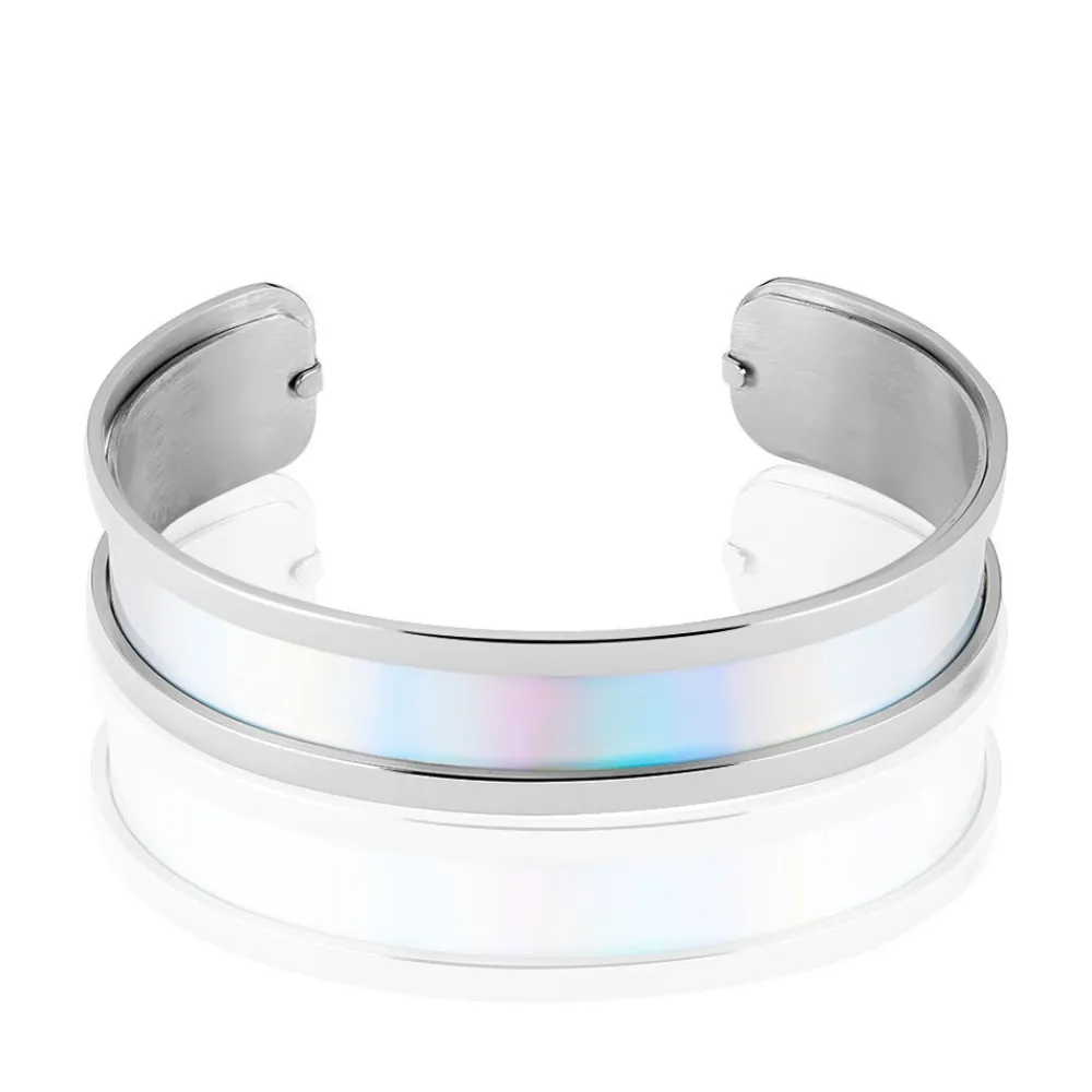 Bracelet Jonc Kayssi Acier Blanc|IMAGINE Discount