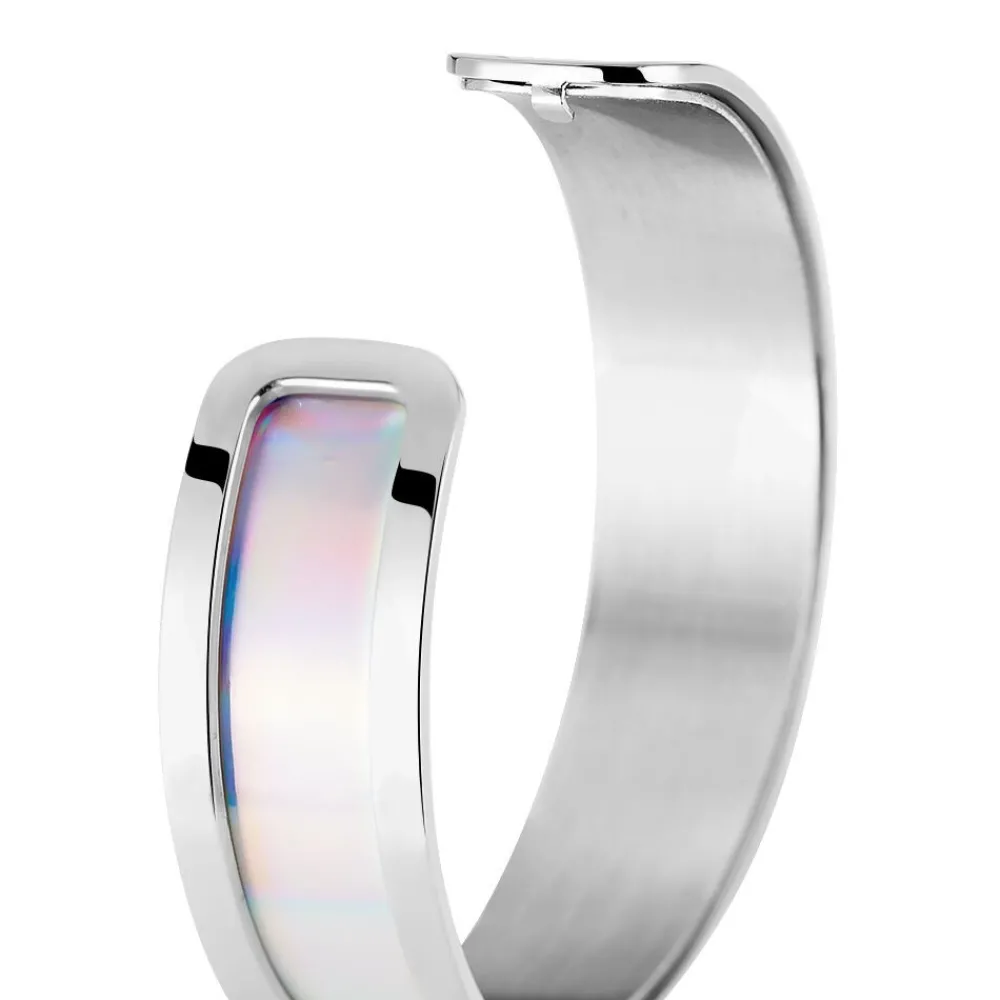 Bracelet Jonc Kayssi Acier Blanc|IMAGINE Discount