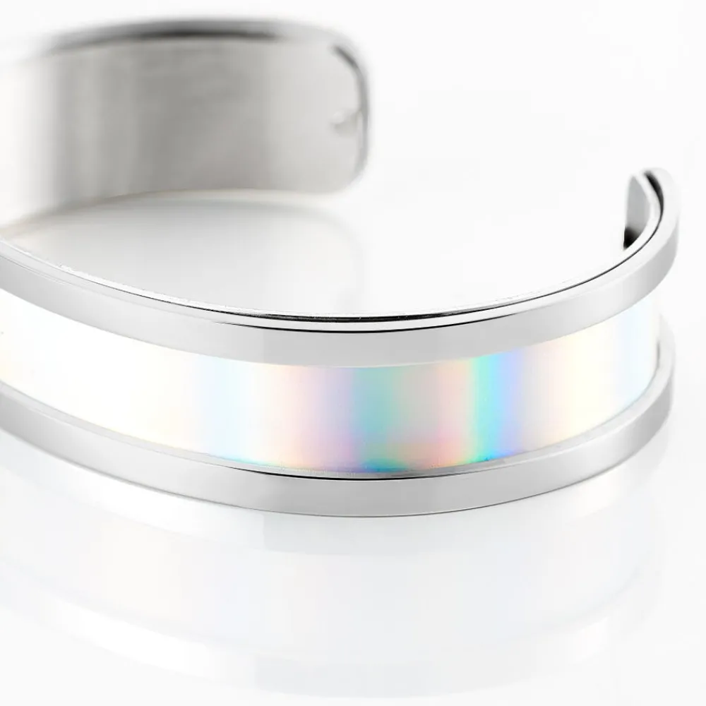 Bracelet Jonc Kayssi Acier Blanc|IMAGINE Discount