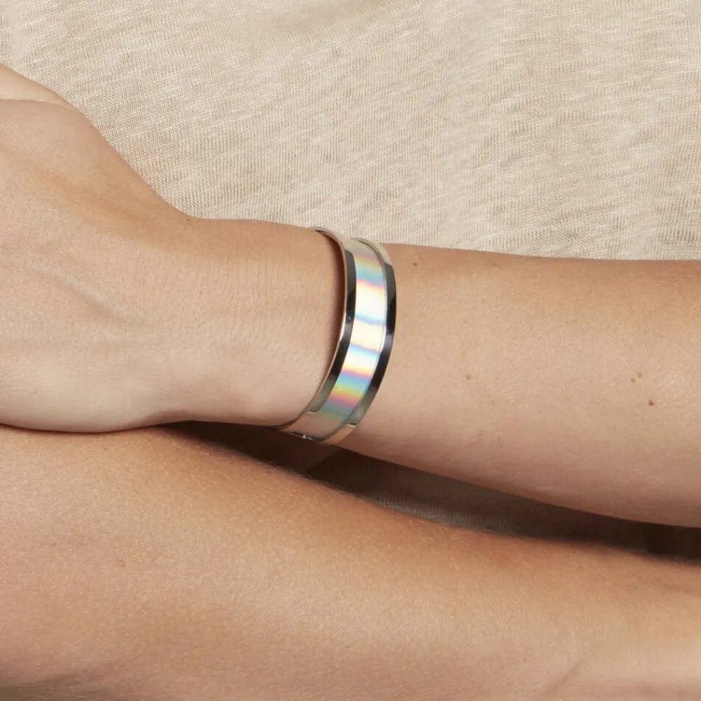 Bracelet Jonc Kayssi Acier Blanc|IMAGINE Discount