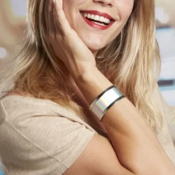 Bracelet Jonc Kayssi Acier Blanc|IMAGINE