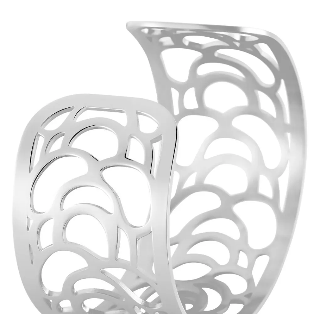 Bracelet Jonc Meyline Acier Blanc Strass|IMAGINE Online