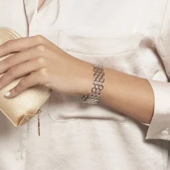 Bracelet Jonc Ouvert Acier Blanc Buglose|IMAGINE Outlet