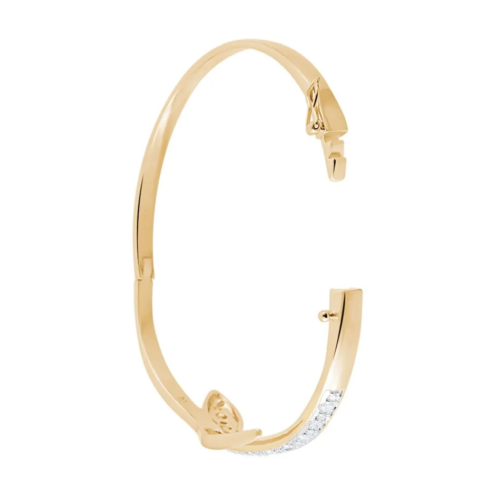 Bracelet Jonc Reyyanae Plaqué Or Jaune Oxyde De Zirconium|Marc Orian Outlet