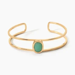 Bracelet Jonc Veina Plaqué Or Jaune Aventurine|Marc Orian Hot