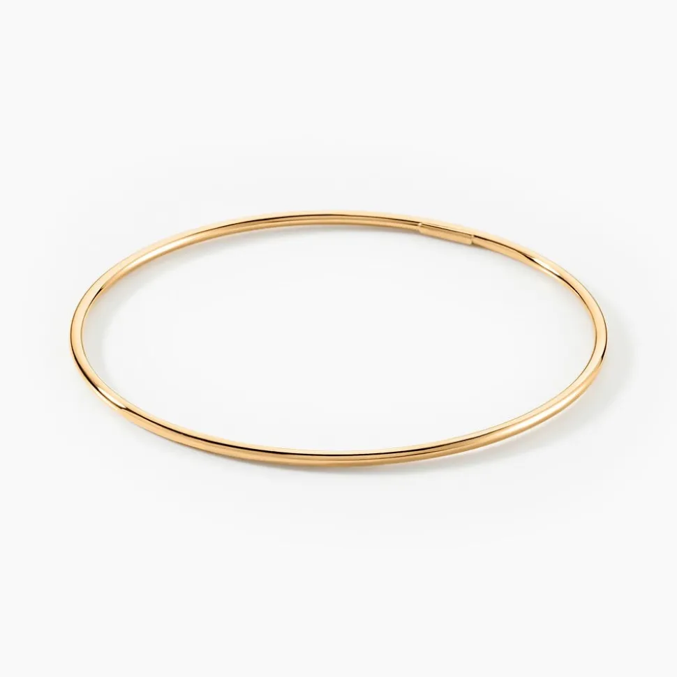 Bracelet Jonc Xylina Fil Rond Lisse Or Jaune