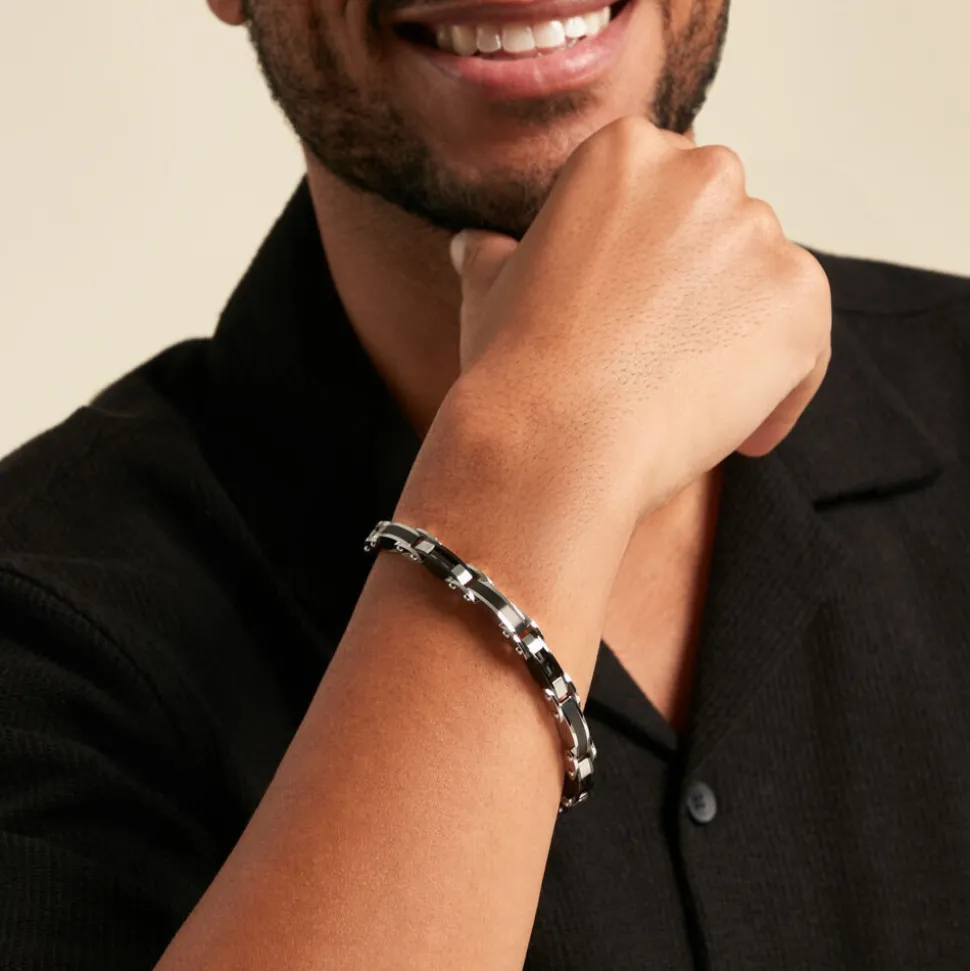 Bracelet Jourdan Aaron Acier Argenté