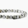 Bracelet Jourdan Acier Blanc Jaspe Africain