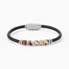 Bracelet Caoutchouc Noir Agate|JOURDAN Clearance