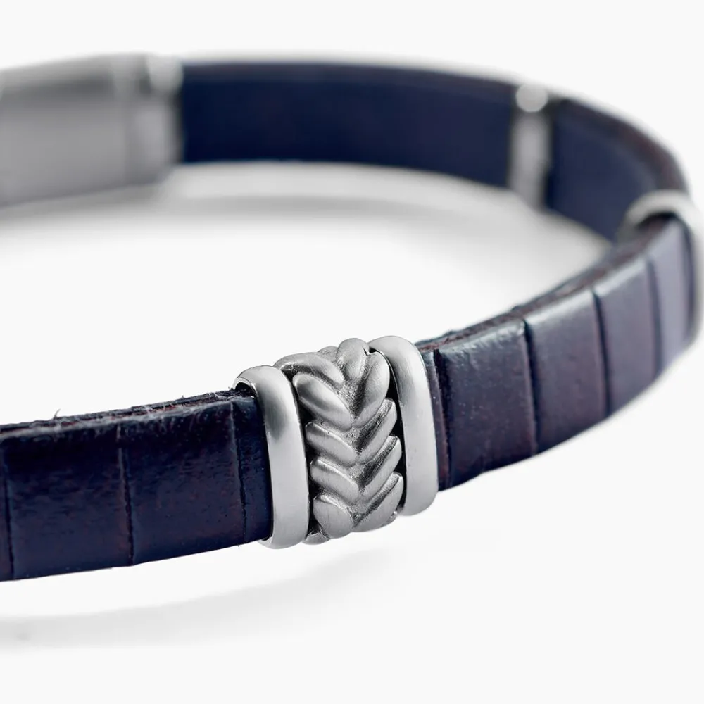 Bracelet Colbert Cuir Marron|JOURDAN Sale