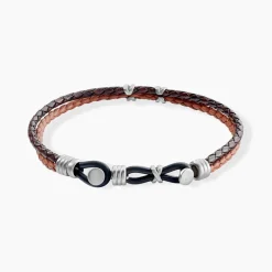 Bracelet Jourdan Colibri Acier Marron