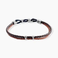 Bracelet Jourdan Colibri Acier Marron