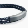 Bracelet Jourdan Come Cuir Bleu