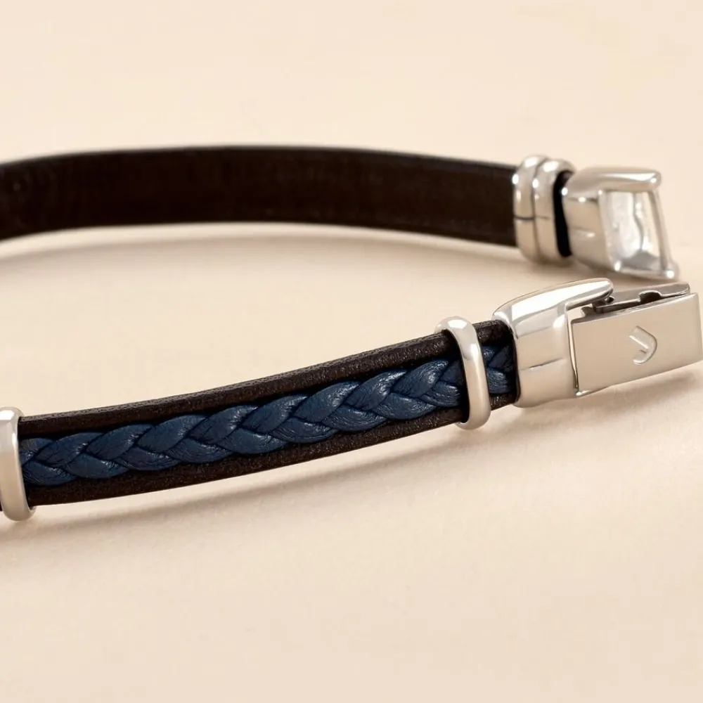 Bracelet Cuir Bleu|JOURDAN Online