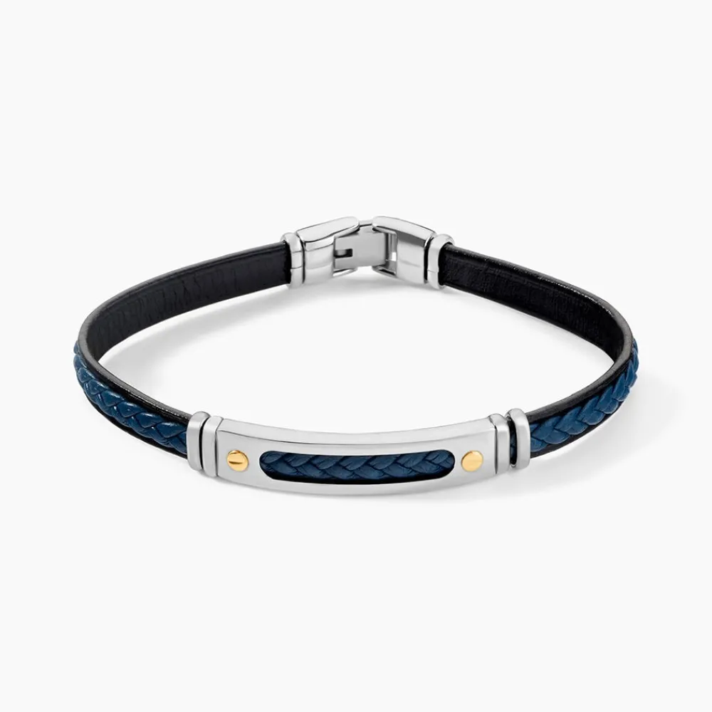 Bracelet Cuir Bleu|JOURDAN Online