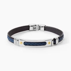 Bracelet Cuir Bleu|JOURDAN