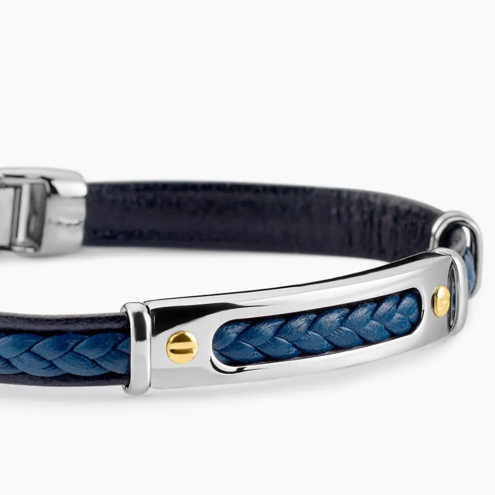 Bracelet Cuir Bleu|JOURDAN