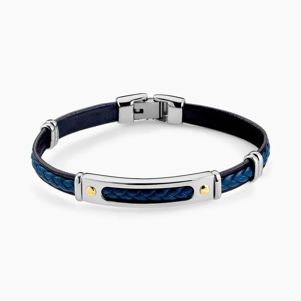 Bracelet Cuir Bleu|JOURDAN