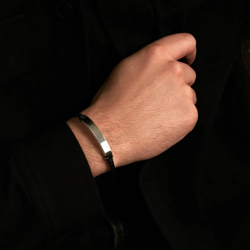 Bracelet Cuir De Vache Noir|JOURDAN Hot
