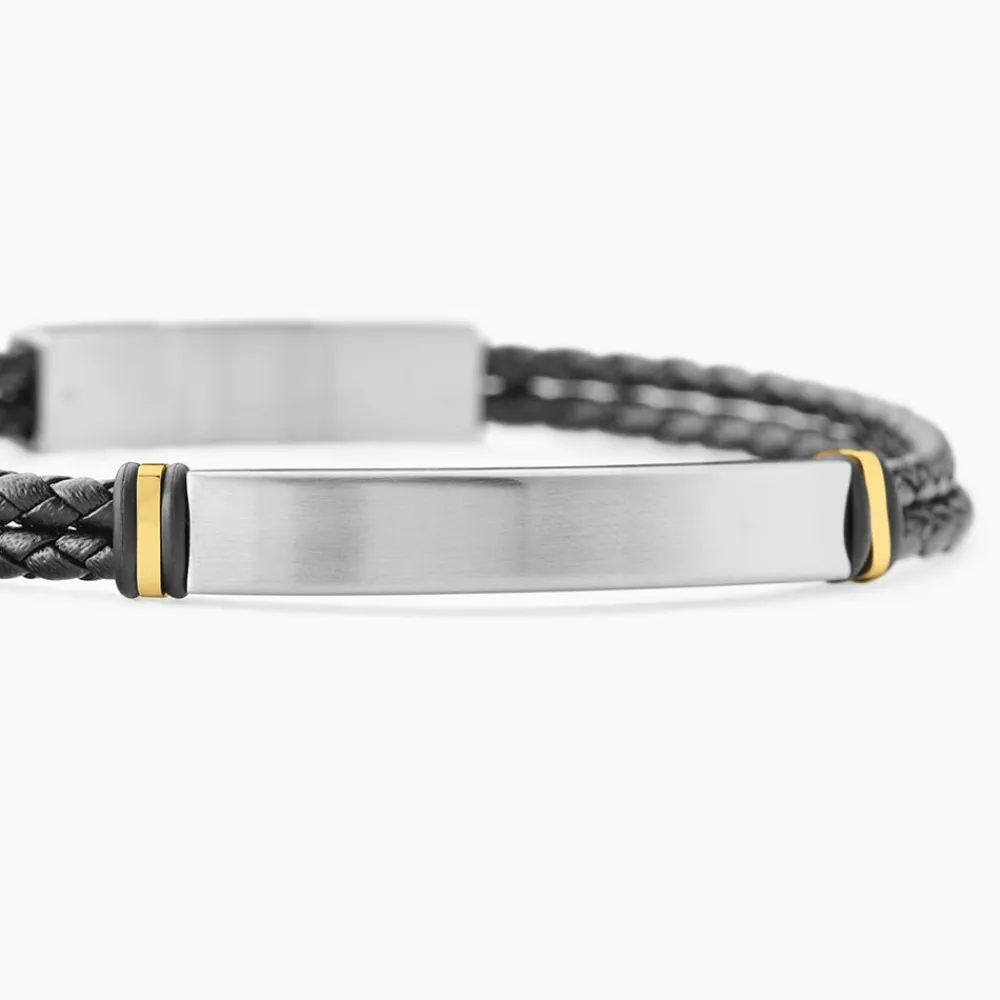 Bracelet Cuir De Vache Noir|JOURDAN Outlet