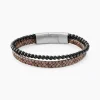 Bracelet Cuir De Vache Marron Onyx|JOURDAN