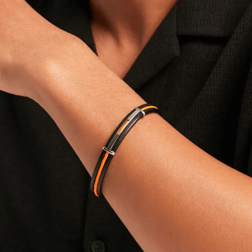 Bracelet Damayanti Cuir Noir|JOURDAN Hot