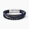 Bracelet Hercule Cuir Multicolore Onyx Lapis Lazuli|JOURDAN Clearance