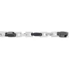 Bracelet Homme Black Beal Acier Argente|JOURDAN Discount