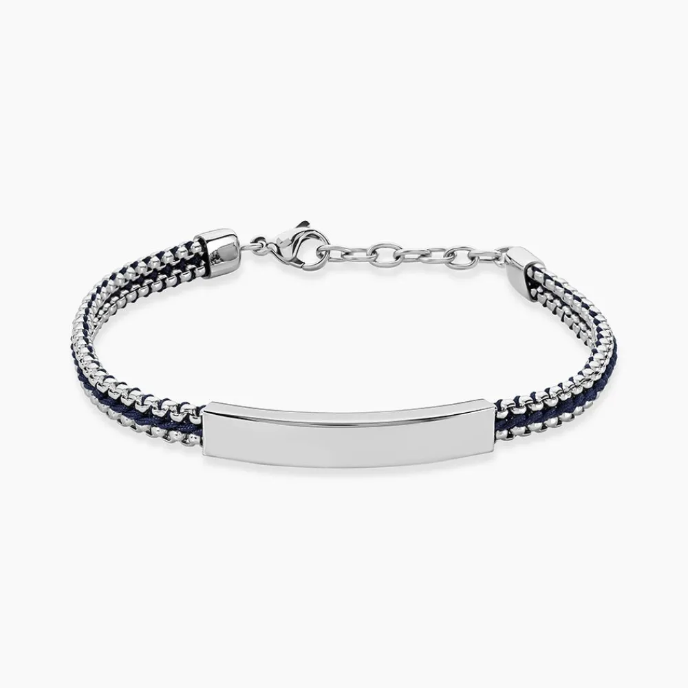 Bracelet Joscelin Acier Argenté|JOURDAN Online