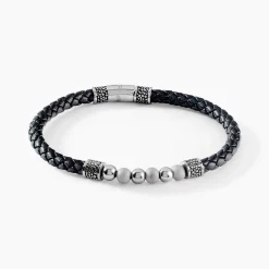 Bracelet Pheonix Cuir Noir|JOURDAN Outlet