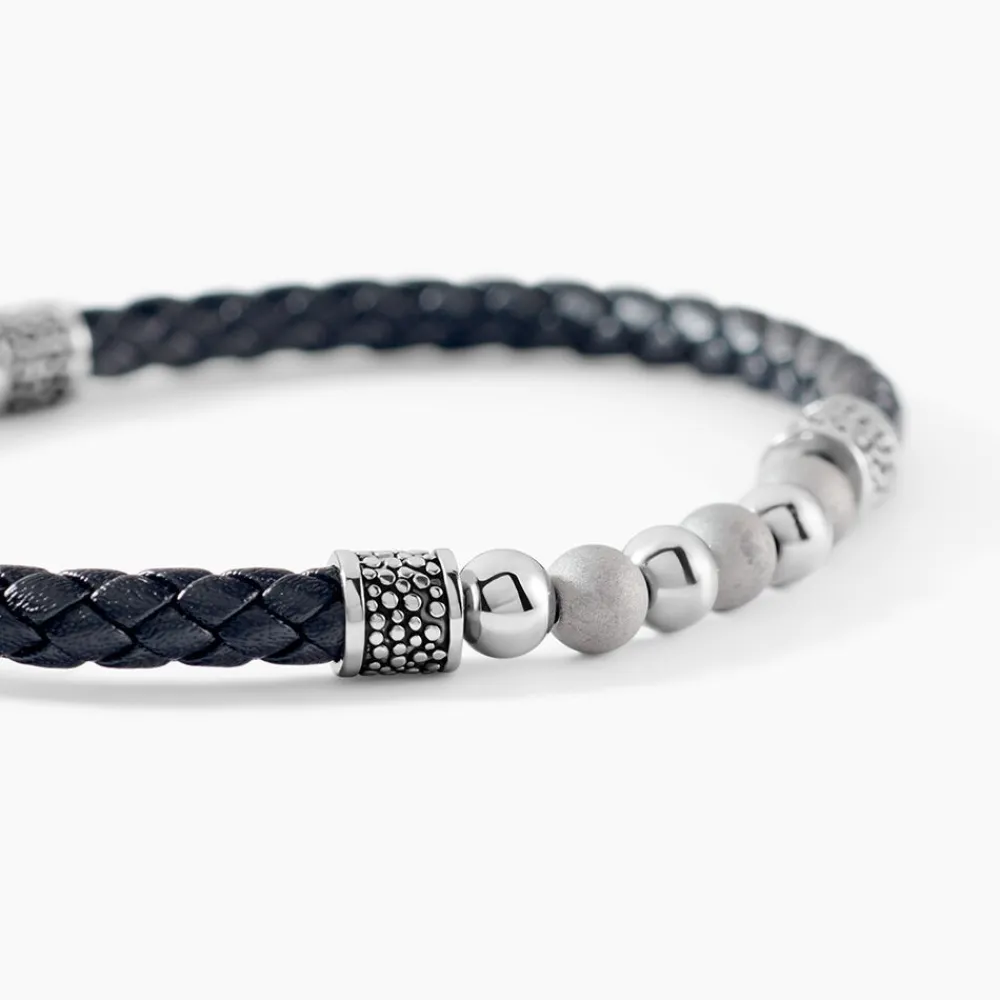 Bracelet Pheonix Cuir Noir|JOURDAN Outlet