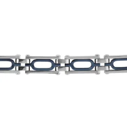 Bracelet Jourdan Wild Acier Blanc Et Bleu